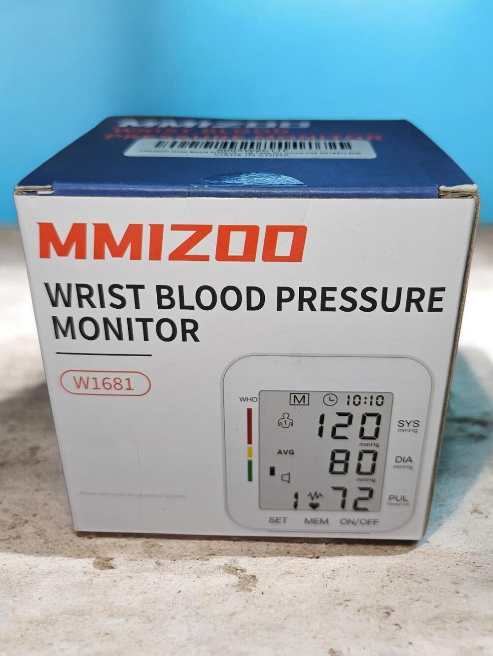 MMIZOO White Wrist Blood Pressure Monitor W1681